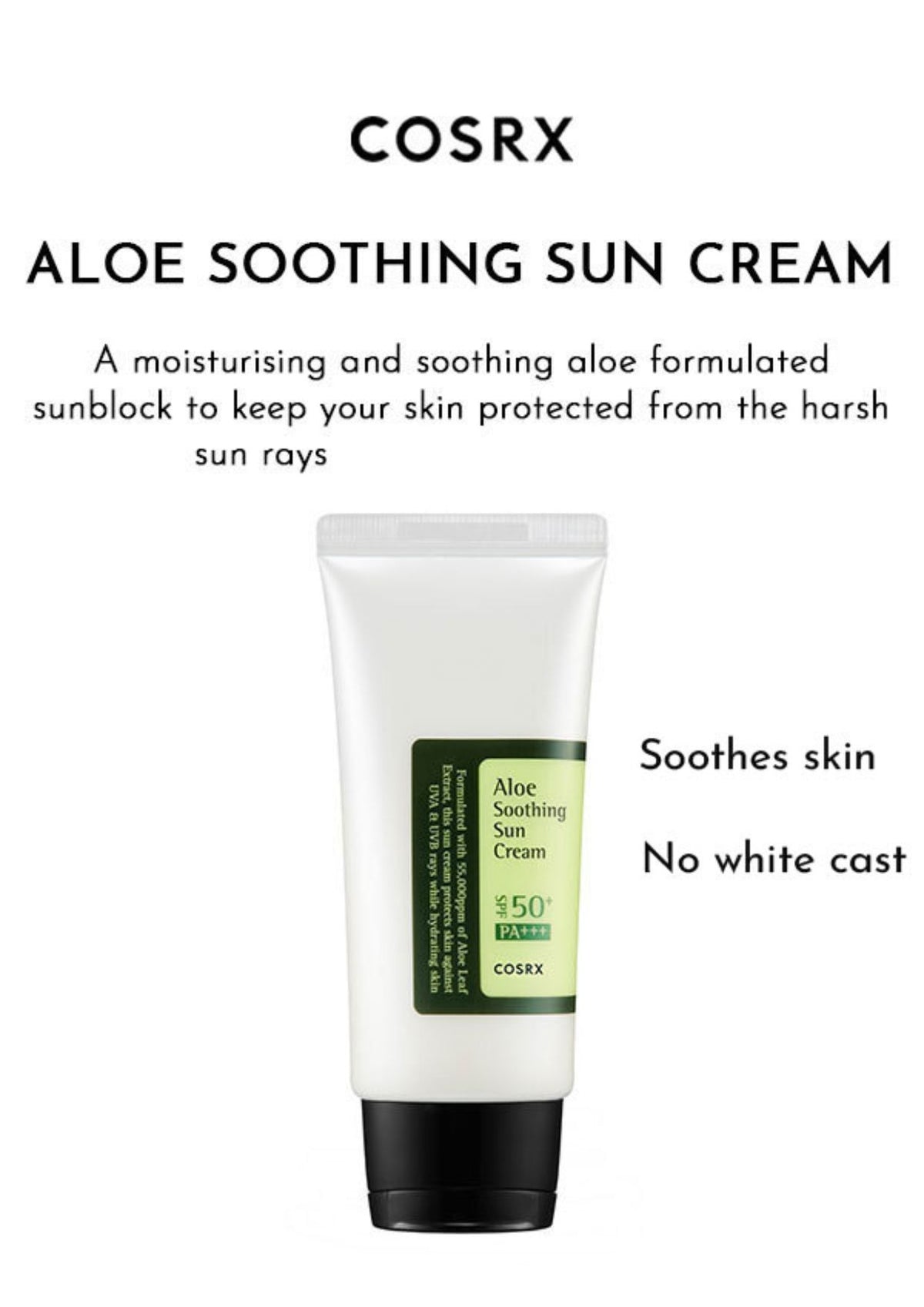 Cosrx Aloe Soothing Sun Cream 50ml