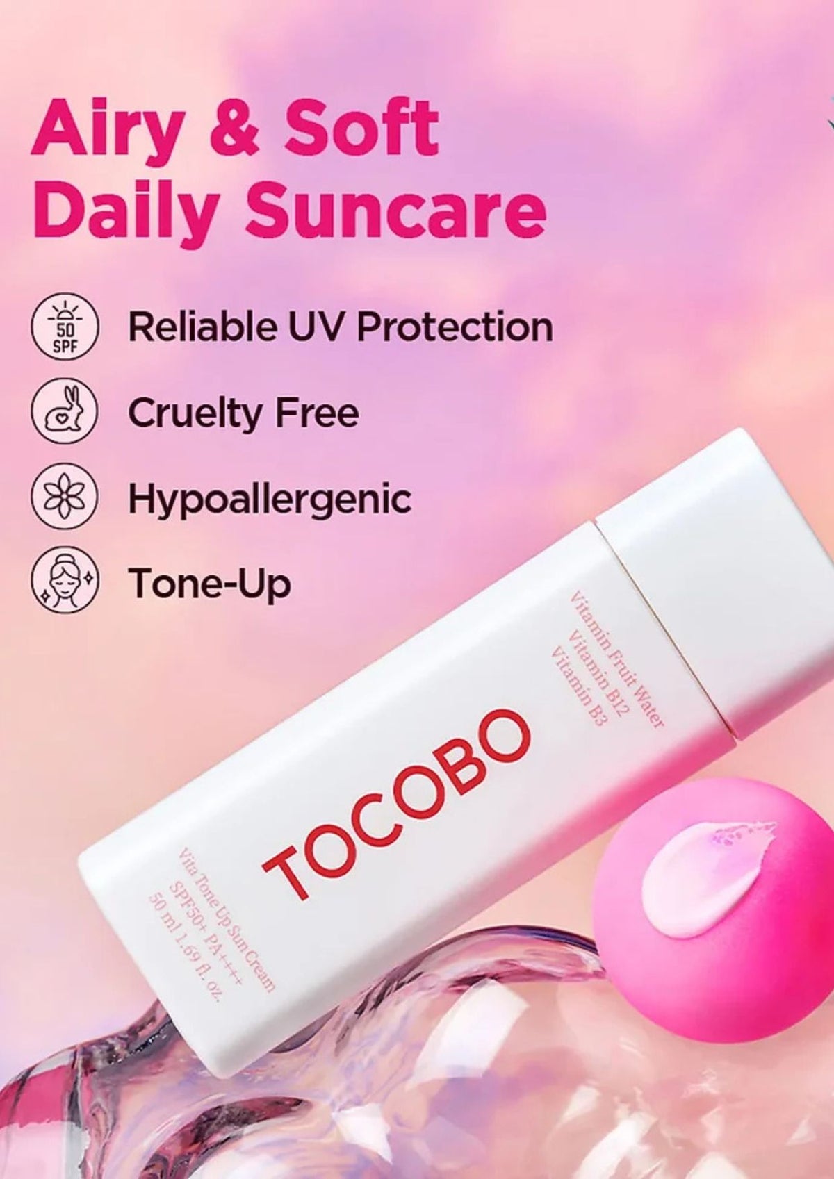 Tocobo Vita Tone Up Sun Cream Spf50+ Pa++++ 50ml