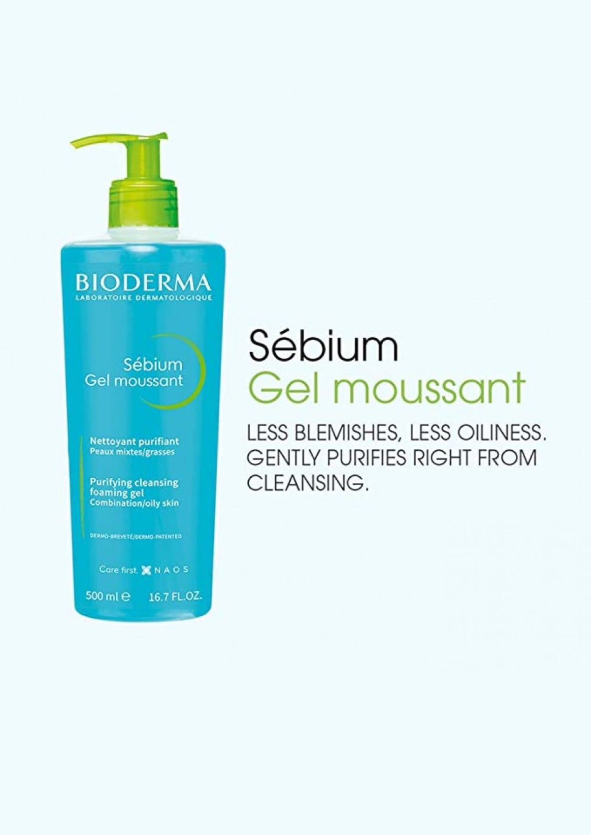 Bio Derma Sebium Gel Moussant 500ml