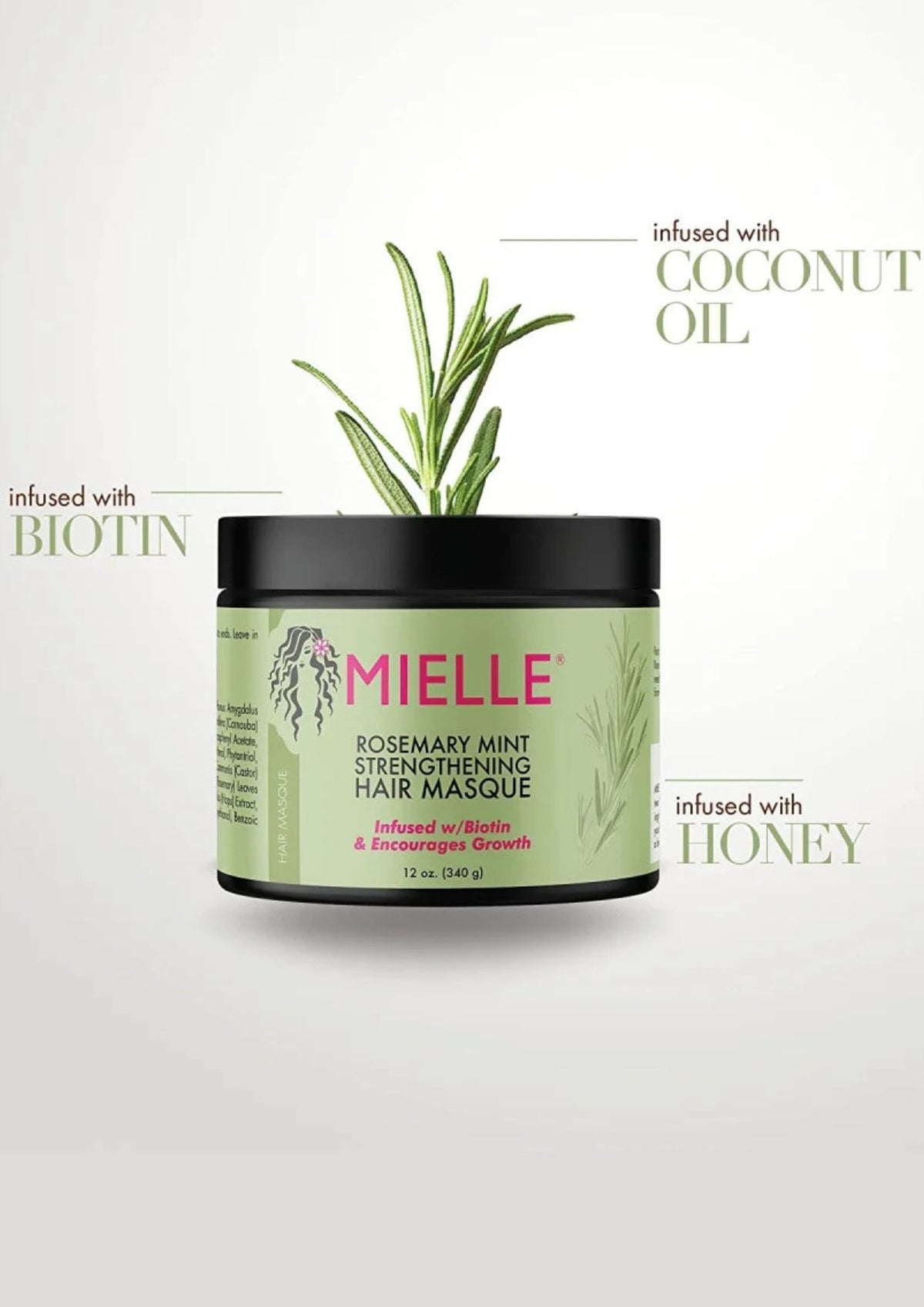 Mielle Rosemary Mint Strengthening Hair Masque 340g