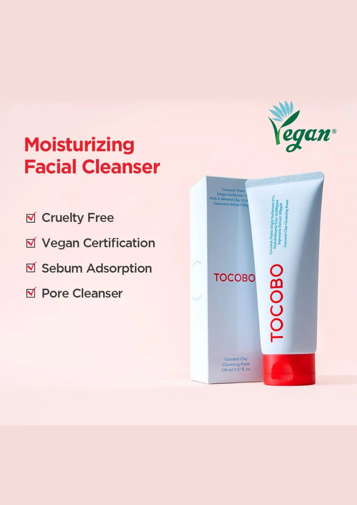 Tocobo Coconut Clay Cleansing Foam 150ml