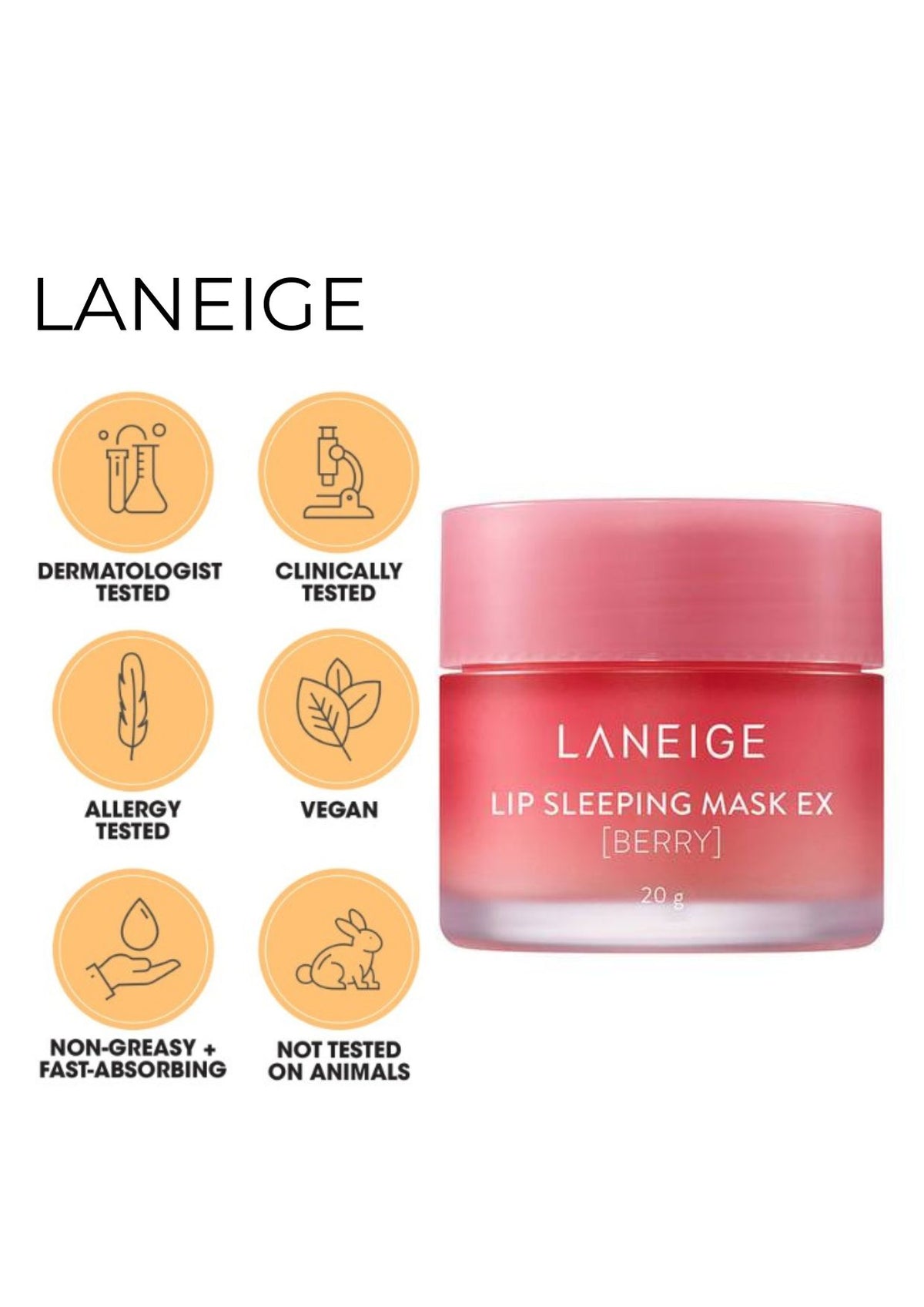 Laneige Lip Sleeping Mask Ex Berry 20g