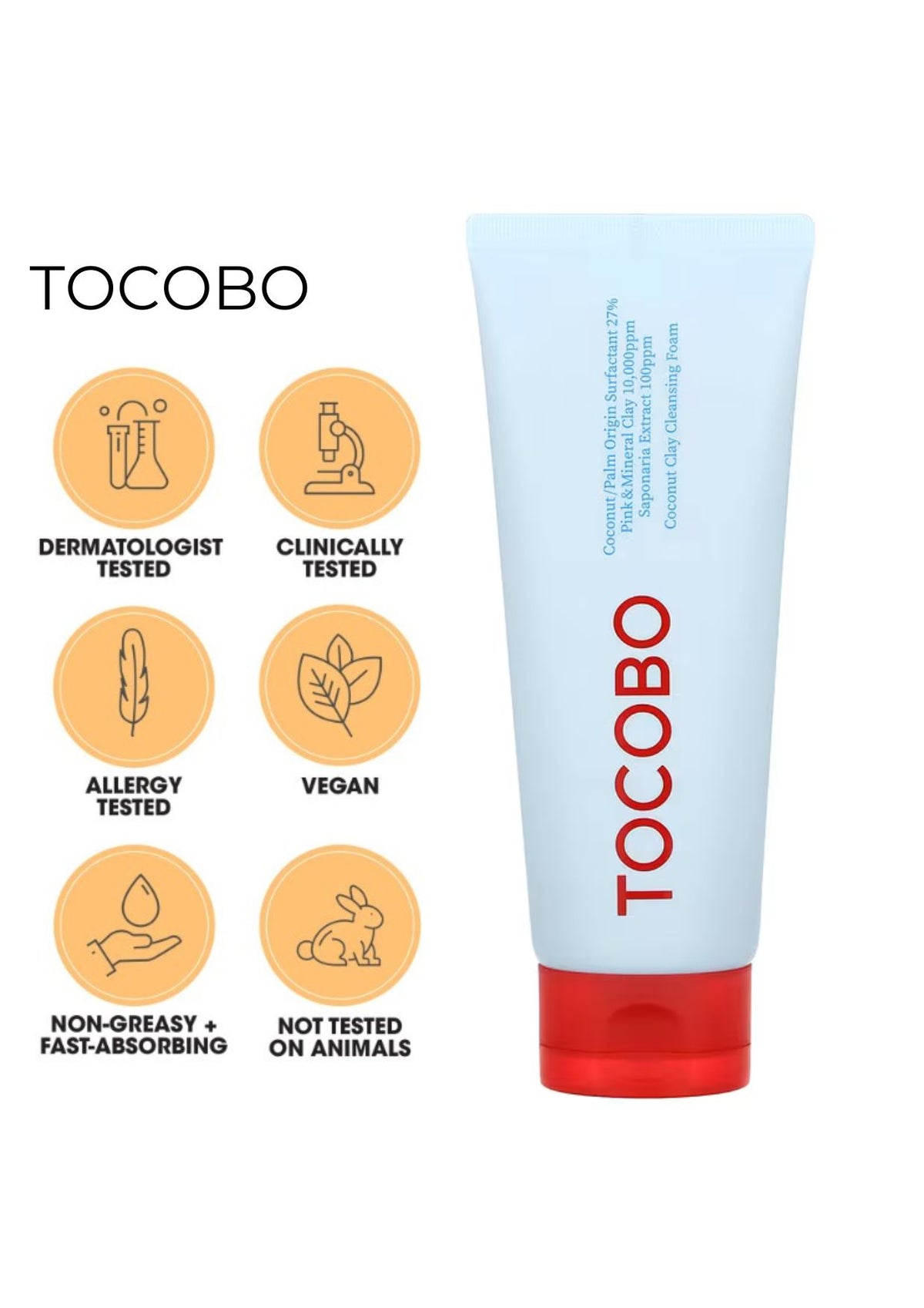 Tocobo Coconut Clay Cleansing Foam 150ml